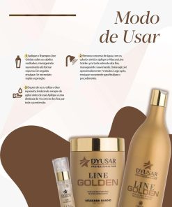 modo de usar Condicionador de Hidratação Ouro Dyusar Cosméticos 300ml