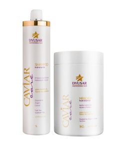 Kit Nutrição Shampoo+ Mascara De Caviar 1KG Dyusar