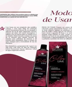 Coloração Dyusar Color Live Perola 10-89 Louro Claríssimo modo de usar