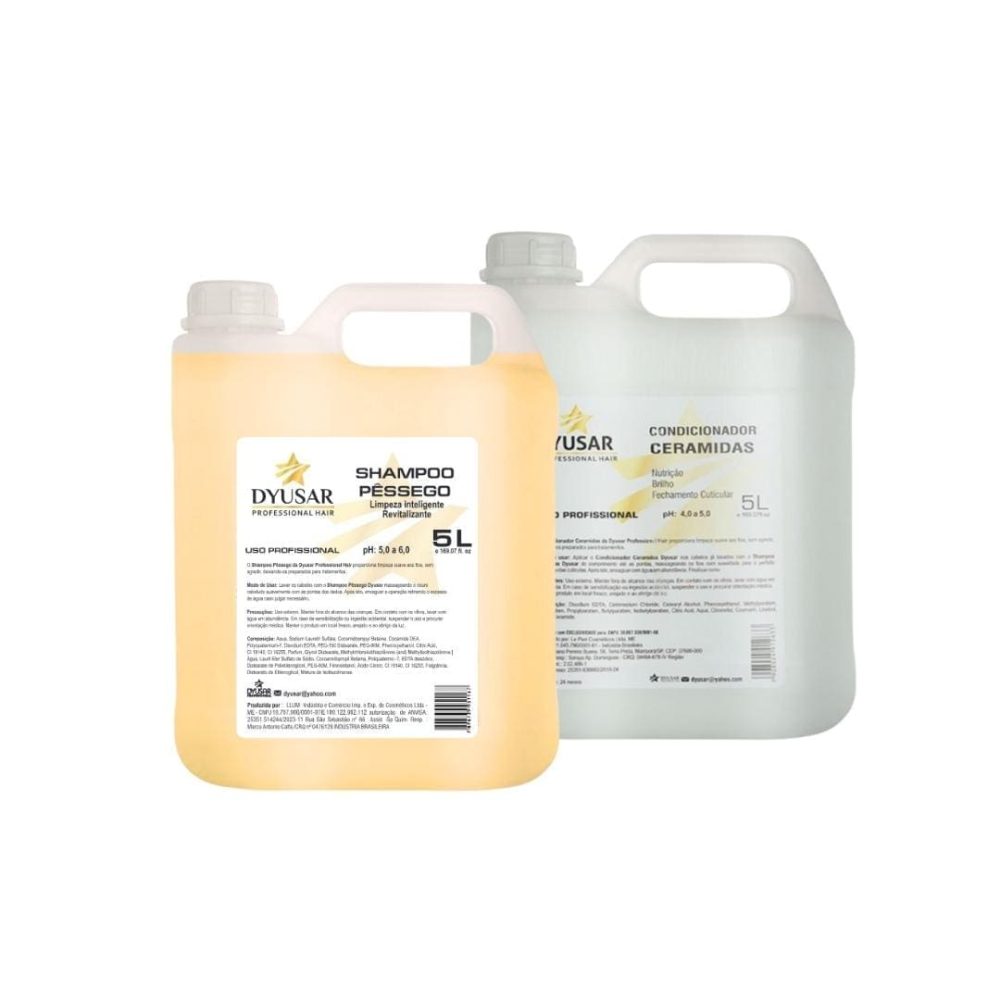 Kit Lavatório Shampoo e Condicionador Ceramidas Galão Dyusar