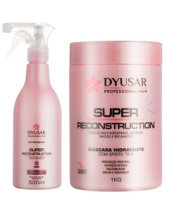 Kit Super Reconstrução Mascara 1kg + Queratina 500ml DYUSAR