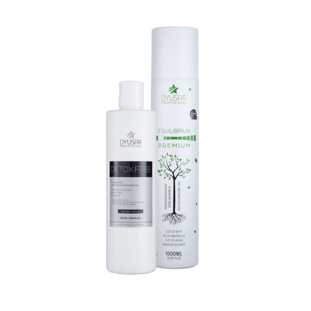 Combo com 1 Equilibrium Premium pH 1l + 1 Shampoo Detox Free 500ml
