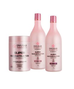 Kit Reconstrução Com Condicionador, Máscara e Shampoo De 1L