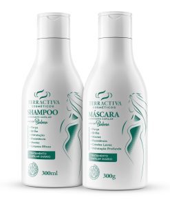 Kit Babosa Com Máscara e Shampoo De 300ml TERRACTIVA