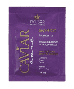 Sachê Shampoo Nutritivo Hidratante Caviar Care  15ml DYUSAR