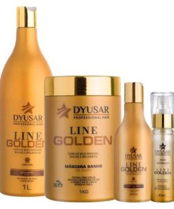 Kit de Hidratação Ouro Shampoo Máscara Óleo e Condicionador