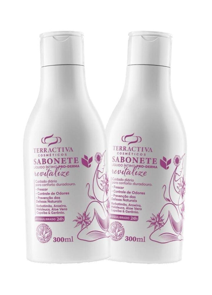 Kit 2 Sabonetes Líquidos Íntimos Pro-Derma Revitalizante