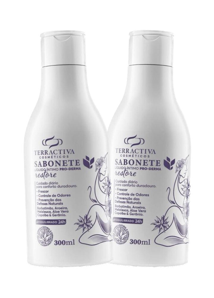 Kit 2 Sabonetes Líquidos Íntimos Pro-Derma Restaurador
