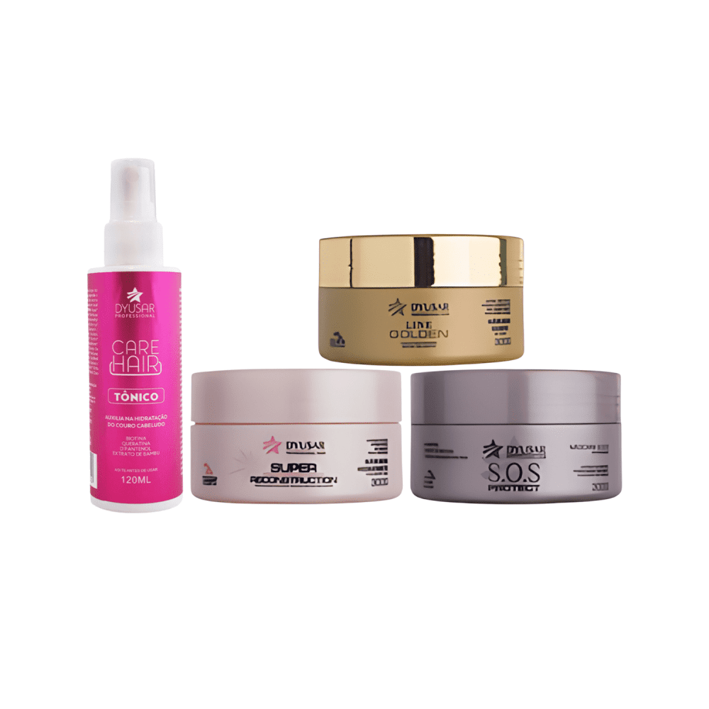 Kit Cronograma Capilar 300g + Tonico 120ml Dyusar