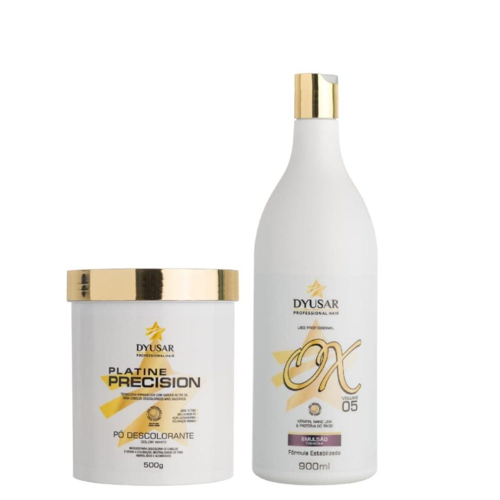 Kit Descoloração Profissional Pó Descolorante E Ox 05 Dyusar