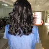 Cabelo com os produtos novamente