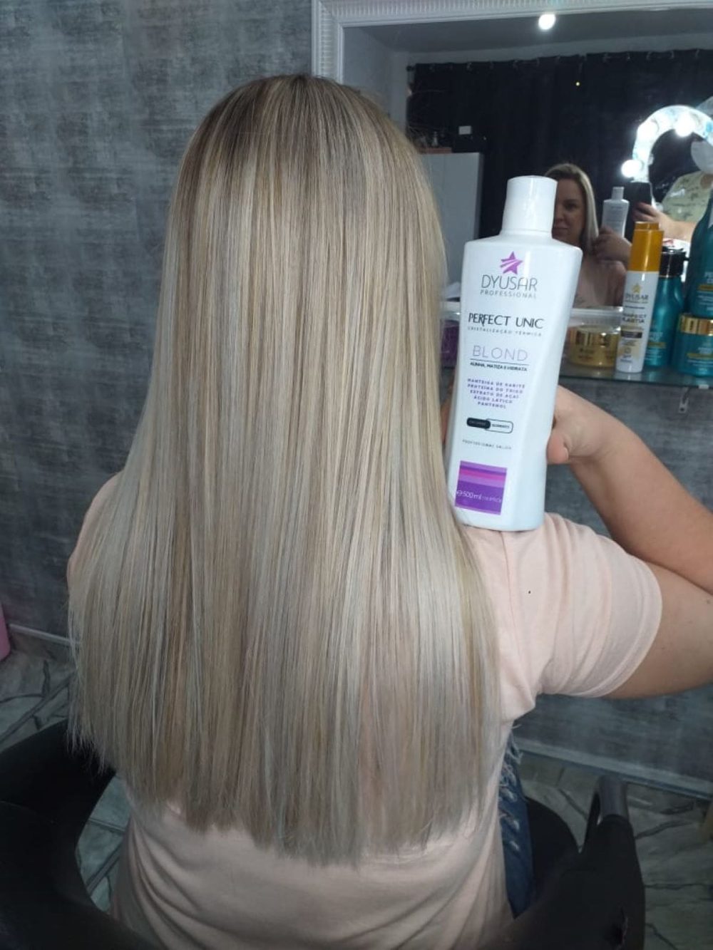 Cabelos Grisalhos com o produto