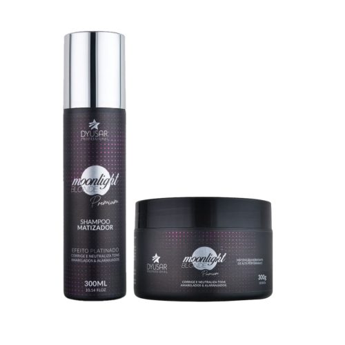 Kit Matizador shampoo+ Mascara Moonligth Blonde Premium 300ml