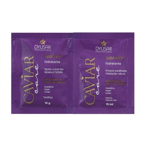 Kit Sachê Shampoo/Mascara Nutritivo Caviar Care 15g DYUSAR
