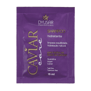 Sachê Shampoo Nutritivo Hidratante Caviar Care 15ml DYUSAR